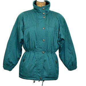 Vintage Coltech 1980's Green Ski Jacket Women's sz 6 Thermore Insulated